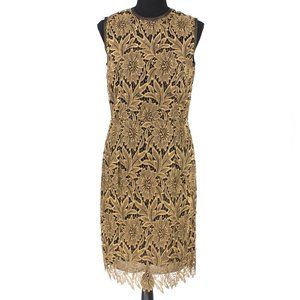 chinese dress ladies Lovely Satin Gold with Lace Knee Length Prom Dress, Short Party Dress –  Cutedressy main image 1
